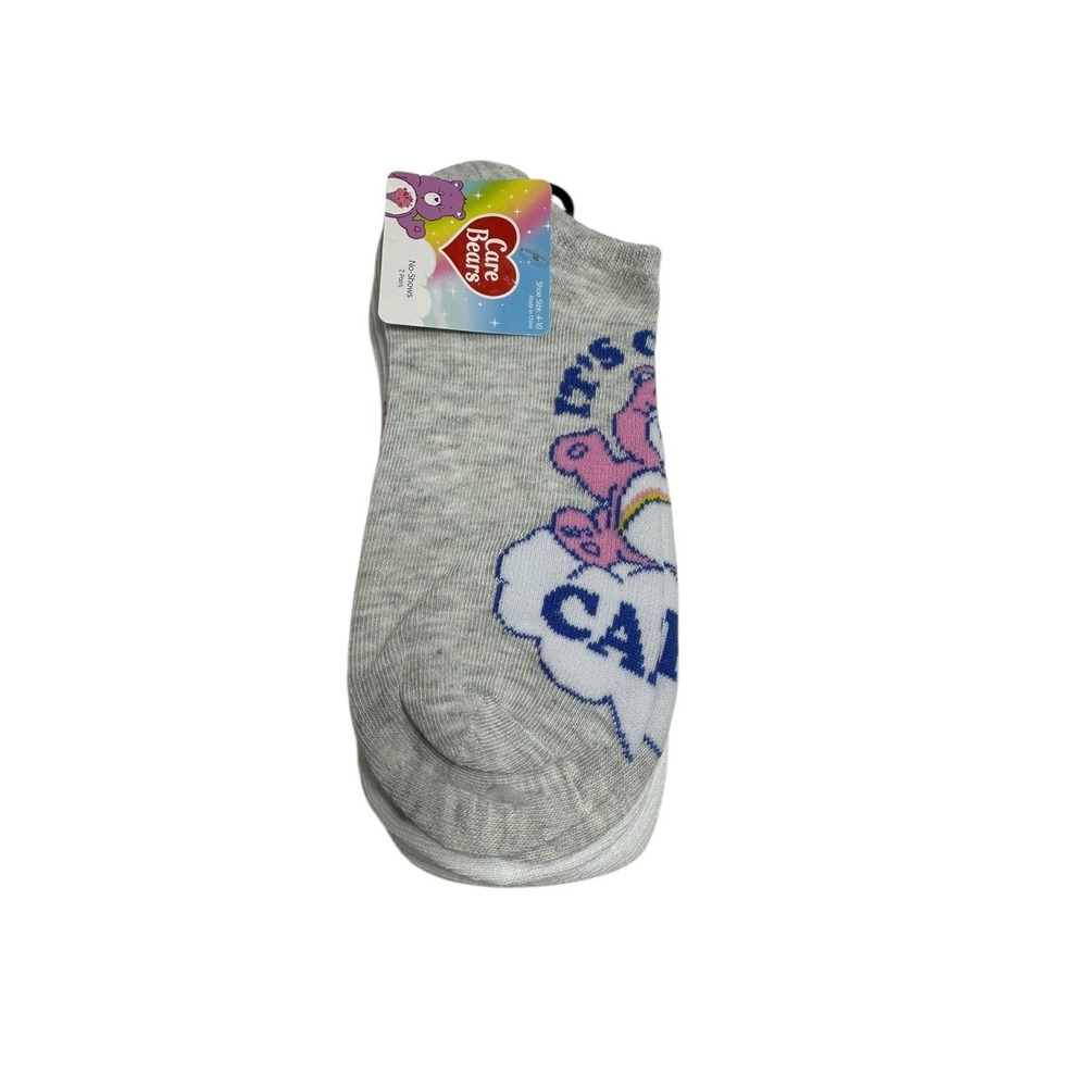 care‎ bears womens no show ankle socks 2 pairs size 4-10